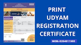 Udyam Registration Update Certificate (₹250)