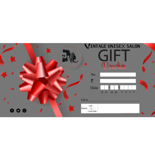 Vintage Unisex Salon Gift Voucher!